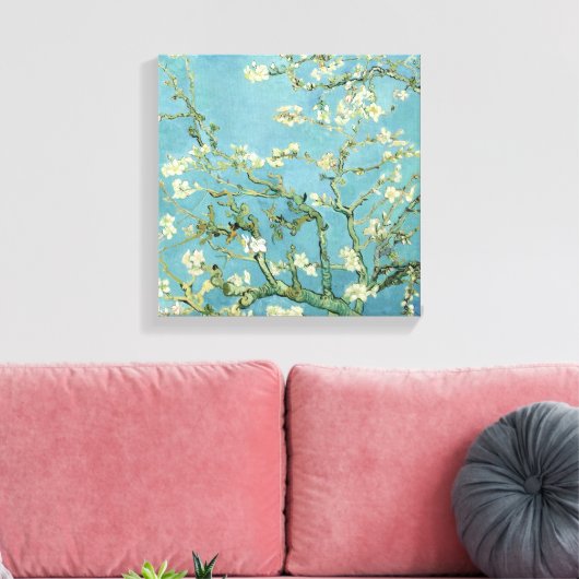 Almond Blossom door Van Gogh Fine Art Canvas Print (Insitu (Woonkamer))