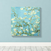 Almond Blossom door Van Gogh Fine Art Canvas Print (Insitu (Houten vloer))