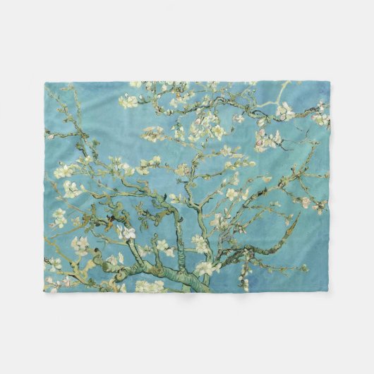 Almond Blossom door Van Gogh Fine Art Fleece Deken (Voorkant (Horizontaal))