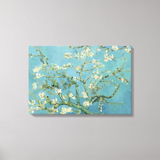 Almond Blossom door Van Gogh Triple Panel Canvas (Voorkant)