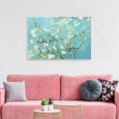 Almond Blossom door Van Gogh Triple Panel Canvas Afdruk (Insitu (Woonkamer))
