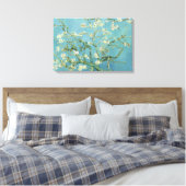 Almond Blossom door Van Gogh Triple Panel Canvas Afdruk (Insitu (Slaapkamer))
