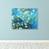 Almond Blossom door Van Gogh Wrapped Canvas (Insitu (Houten vloer))