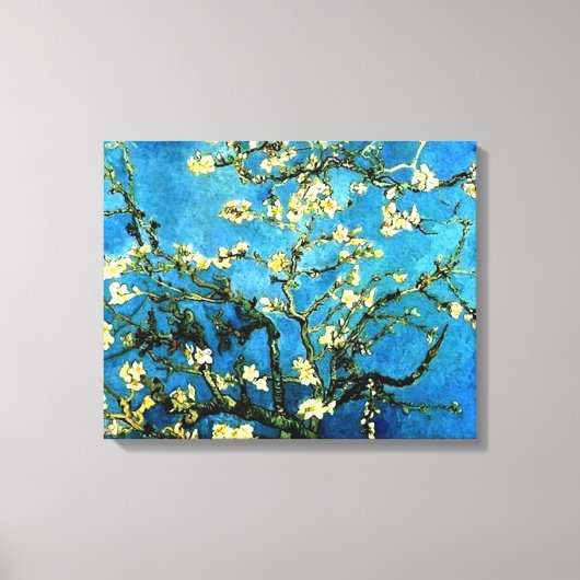 Almond Blossom door Van Gogh Wrapped Canvas (Voorkant)