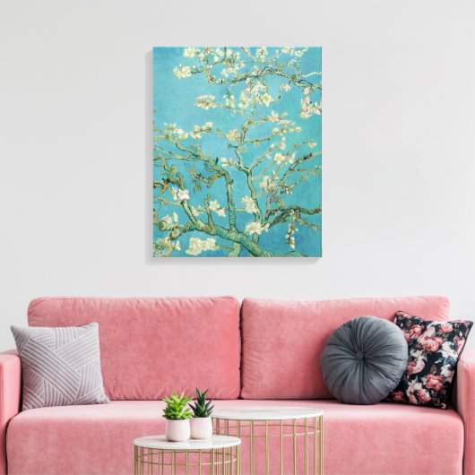 Almond Blossom door Vincent van Gogh Canvas Afdruk (Insitu (Woonkamer))