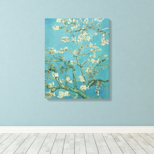 Almond Blossom door Vincent van Gogh Canvas Afdruk (Insitu (Houten vloer))