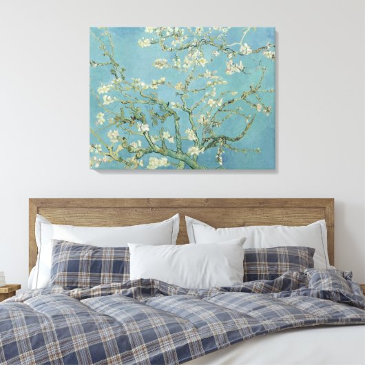 Almond Blossom door Vincent Van Gogh Fine Art Canvas Afdruk (Insitu (Slaapkamer))