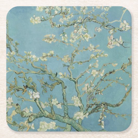 Almond Blossom door Vincent Van Gogh Fine Art Kartonnen Onderzetters (Voorkant)