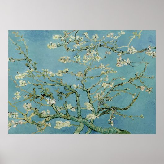 Almond blossom door Vincent Van Gogh Poster (Voorkant)