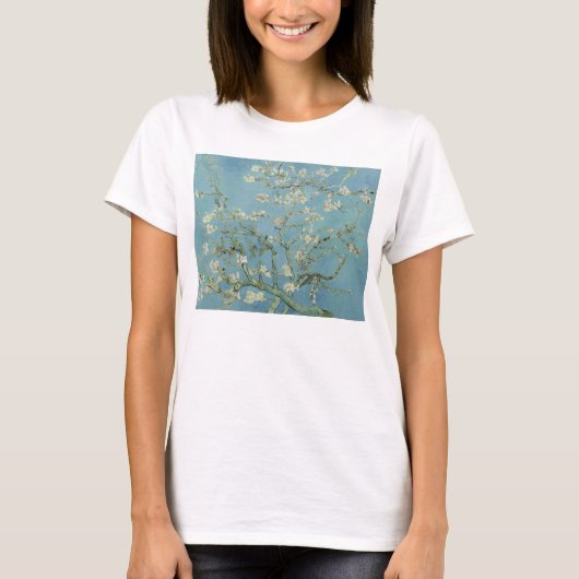 Almond Blossom door Vincent Van Gogh T-shirt (Voorkant)