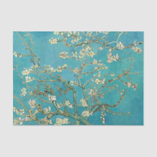 Almond Blossom door Vincent van Gogh Tissuepapier (Voorkant)