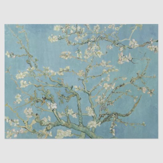 Almond Blossom door Vincent Van Gogh Tissuepapier (Voorkant)