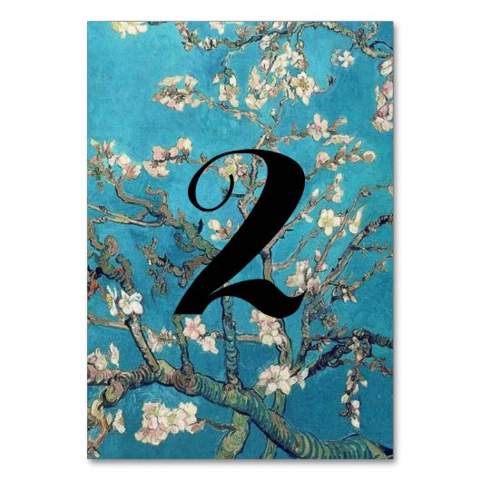 Almond Blossom Floral Wedding Kaart (Voorkant)