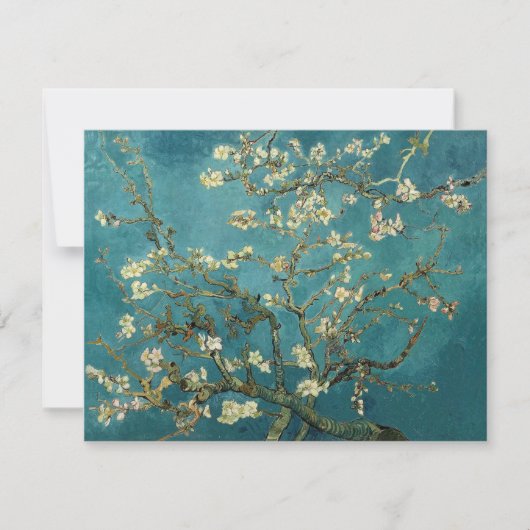 Almond Blossom Invitation Kaart (Voorkant)