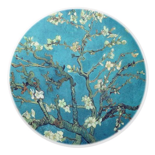 Almond Blossom Keramische Knop (Voorkant)