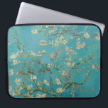 Almond Blossom, Oil Painting, Vincent Van Gogh Laptop Sleeve<br><div class="desc">Vincent Van Gogh, February 1890
oil on canvas
post-impressionist oil painting depicting a flowering blooming almond tree with white flowers and green-blue branches against a muted teal background
sophisticated elegant fancy chic quirky boho stately eclectic bohemian maximalist fine modern classic art decor</div>