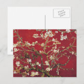 Almond Blossom Red Vincent van Gogh Art Painting Briefkaart (Voorkant / Achterkant)