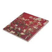 Almond Blossom Red Vincent van Gogh Art Painting Tegeltje (Zijkant)