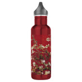 Almond Blossom Red Vincent van Gogh Art Painting Waterfles (Links)