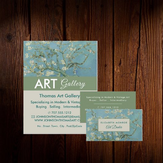 Almond Blossom, Van Gogh, Art Dealer, Gallery Flyer