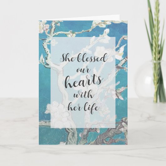 Almond Blossom Van Gogh Art Sympathie Kaart (Voorkant)