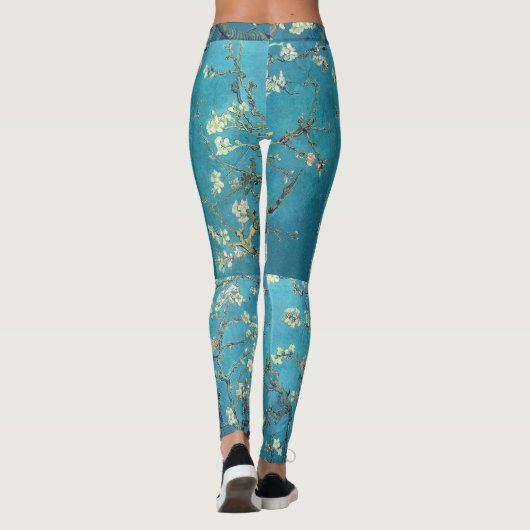 Almond Blossom Van Gogh Fine Art Leggings Pants (Achterkant)