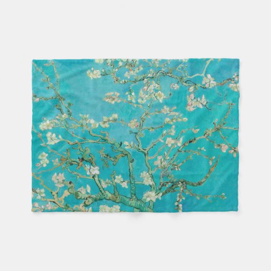 Almond Blossom Van Gogh Fleece Deken (Voorkant (Horizontaal))