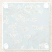 Almond Blossom Van Gogh Glazen Onderzetter (Achterkant)