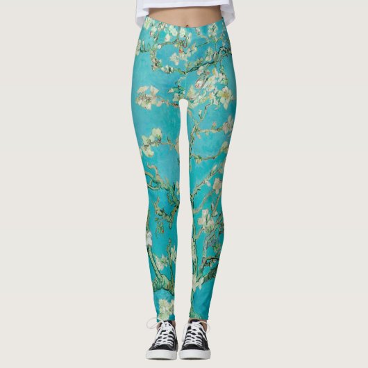 Almond Blossom Van Gogh Leggings (Voorkant)
