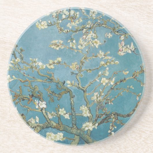 Almond Blossom Van Gogh Zandsteen Onderzetter (Voorkant)