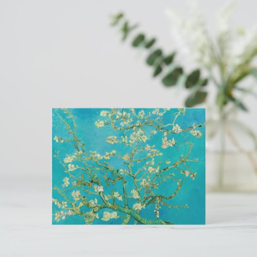 Almond Blossom van Vincent van Gogh (1890) Briefkaart (Staand voorkant)