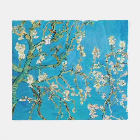 Almond Blossom, Vincent van Gogh Fleece Deken (Voorkant (Horizontaal))