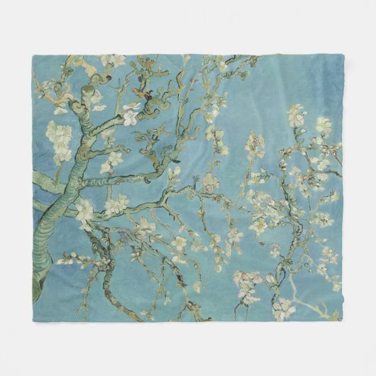 Almond Blossom: Vincent Van Gogh Fleece Deken (Voorkant (Horizontaal))