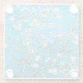 Almond Blossom Vincent van Gogh Glazen Onderzetter (Achterkant)