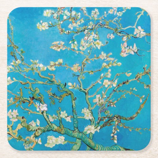 Almond Blossom, Vincent van Gogh Kartonnen Onderzetters (Voorkant)
