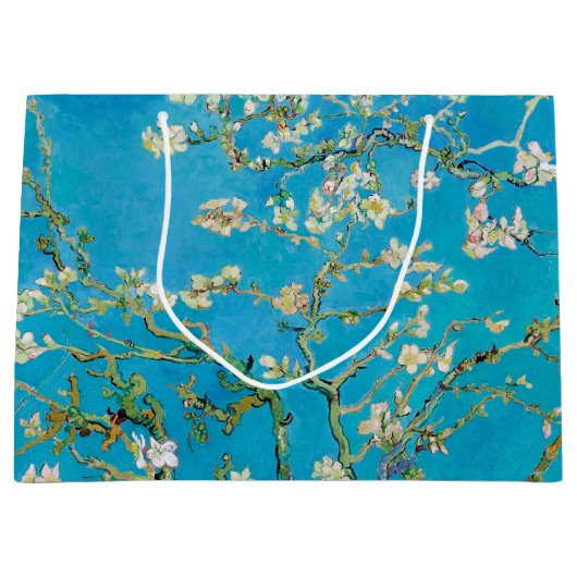 Almond Blossom, Vincent van Gogh Large Gift Bag Groot Cadeauzakje (Voorkant)
