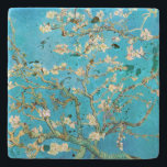Almond Blossom Vincent van Gogh Stenen Onderzetter<br><div class="desc">Mooie amandelbloesems op amandelboom door Vincent van Gogh.</div>