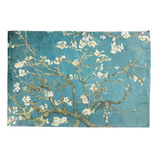 Almond Blossom - Vincent Van Gogh teruggezet Kussensloop (Achterkant)