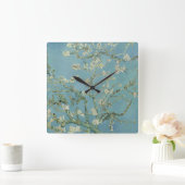 Almond Blossom: Vincent Van Gogh Vierkante Klok (Huis)