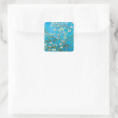 Almond Blossom Vincent van Gogh Vierkante Sticker (Tas)