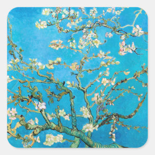 Almond Blossom Vincent van Gogh Vierkante Sticker