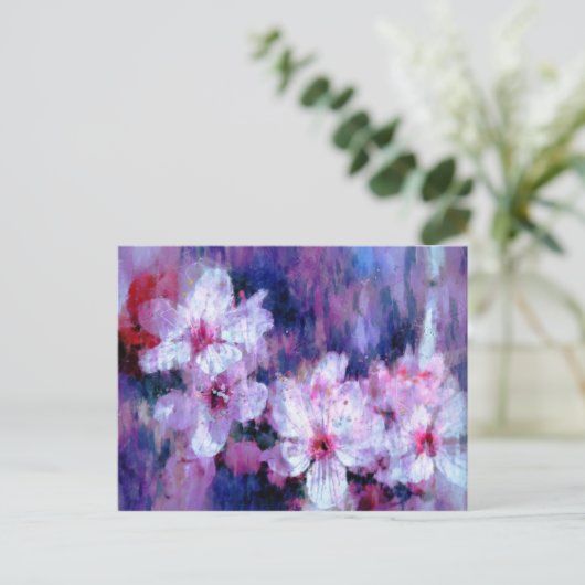 Almond Blossom Waterverf Briefkaart (Staand voorkant)