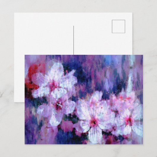 Almond Blossom Waterverf Briefkaart (Voorkant / Achterkant)