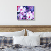 Almond Blossom Waterverf Canvas Afdruk (Insitu (Slaapkamer))