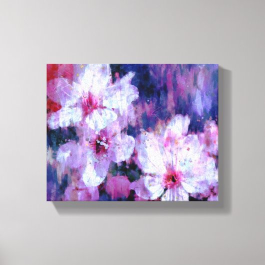 Almond Blossom Waterverf Canvas Afdruk (Voorkant)
