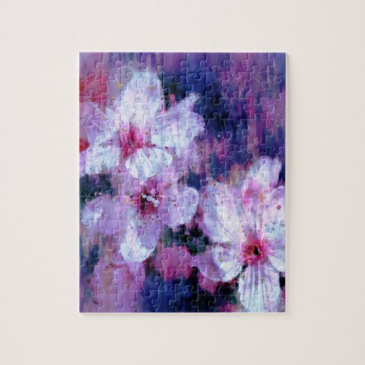Almond Blossom Waterverf Legpuzzel (Verticaal)