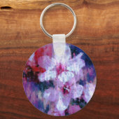 Almond Blossom Waterverf Sleutelhanger (Voorkant)