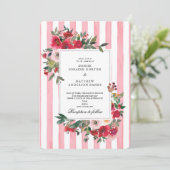Almond Blossom Wedding Invitation Kaart (Staand voorkant)