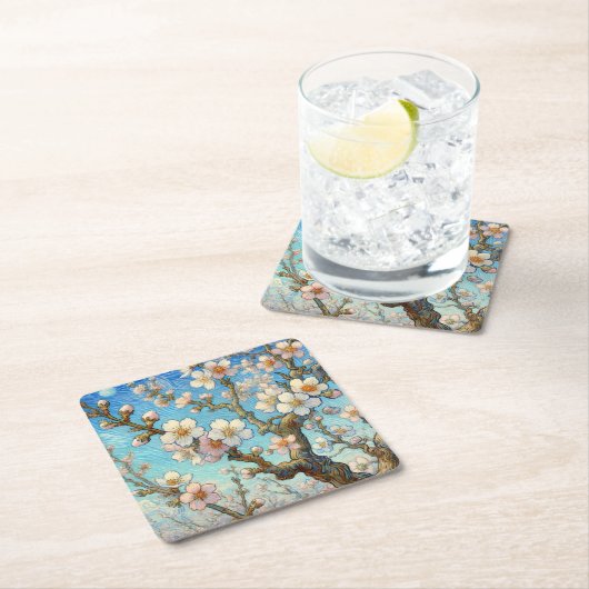 Almond Blossoms (Vincent van Gogh) Kartonnen Onderzetters (Insitu)