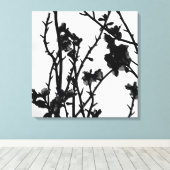 Almond Boom Overzicht Floral Botanische fotografie Canvas Afdruk (Insitu (Houten vloer))